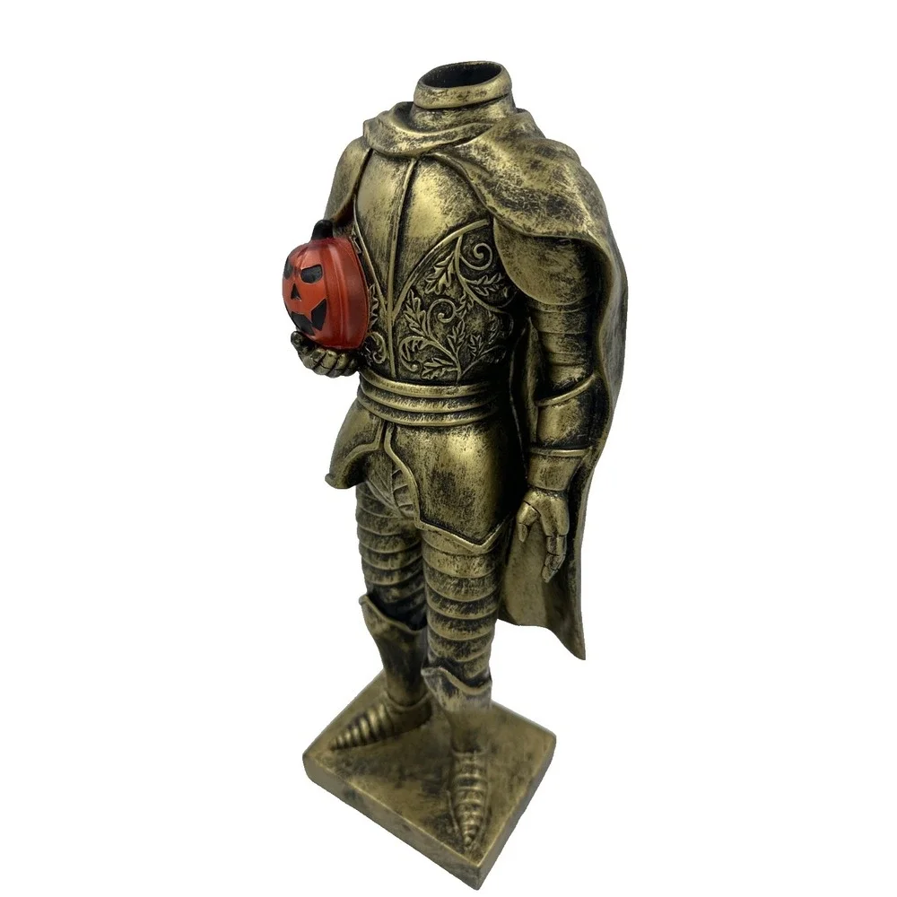 Martha Stewart Halloween Golden Knight Headless Horseman LED Light Up 14in